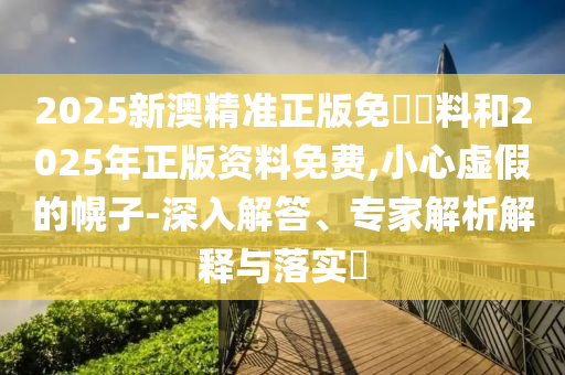 2025新澳精準正版免費資料和2025年正版資料免費,小心虛假的幌子-深入解答、專家解析解釋與落實?